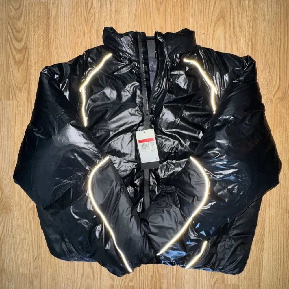 Nike Tech Bubble Jacket Black Anthracite Iron Grey Men's Size L II3869-010 $450